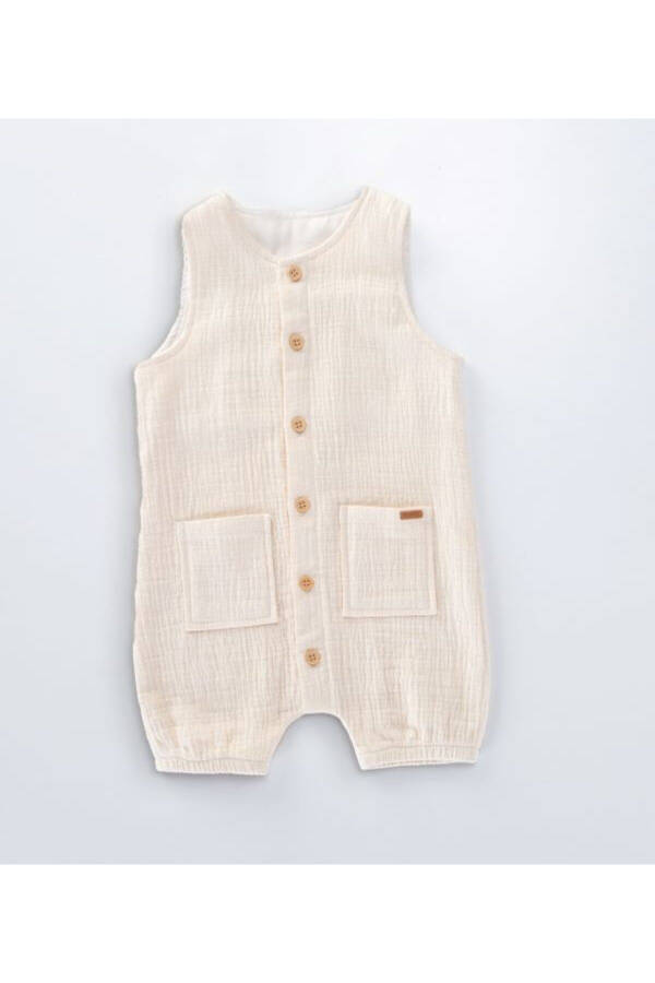 Unisex chaqaloq muslin matosi kombinezoni - 1