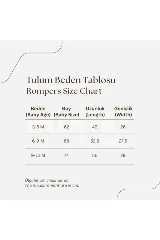 Unisex Chaqaloq Quyon Kashtali 3-6-9 Oy Penye Organik Paxtali Oyoqli Chaqaloq Kombinezoni-SOMON - 7
