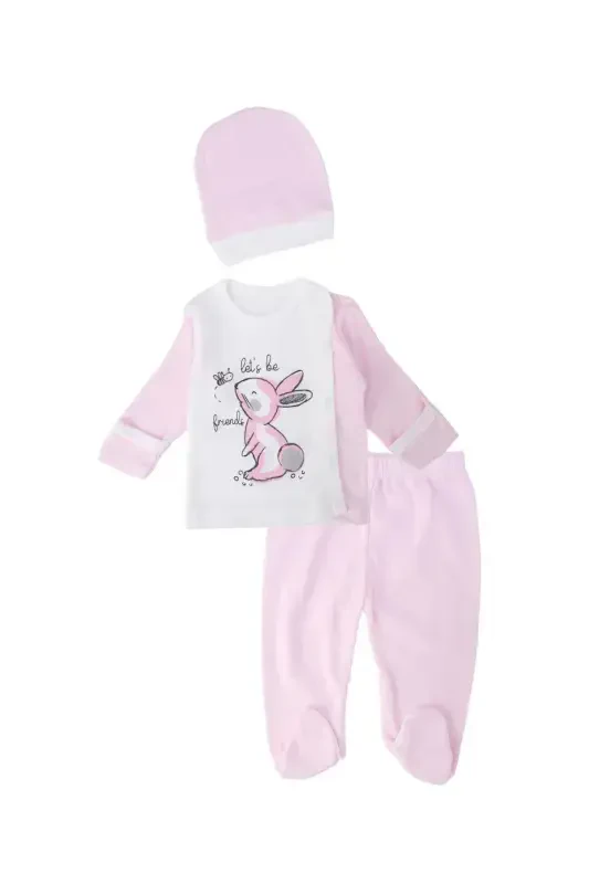 Unisex chaqaloq quyon naqshli shapkali body - 1