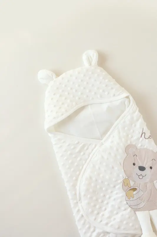 Unisex chaqaloqlar uchun oq yoqimli Topitos naqshli velboa kundagi - 3