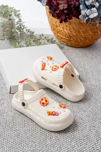 Unisex Child Figured Sticker Sandal-Slipper-GALATASARAY - SLIPCAT (1)