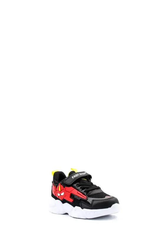 Unisex Children's Sneaker Shoe 615xca023-Black Red - 4