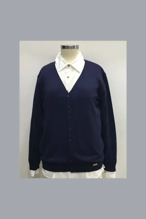 UNISEX CHILDREN'S V-NECK SWEATER SCHOOL CARDIGAN - 1