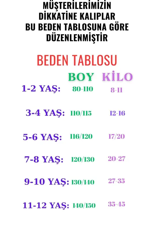 Unisex Çocuk Bej Peluş Ceket Beden Tablosuna Göre Alım Yapabilirsiniz-BEJ - 2
