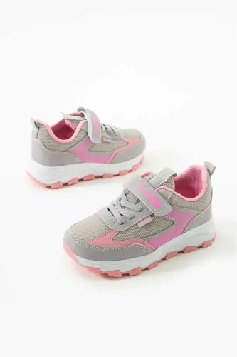 Unisex Çocuk Cırtlı lastikli Rahat Günlük Sneaker anorak Spor Ayakkabı hafif poli taban - BUZ - 5