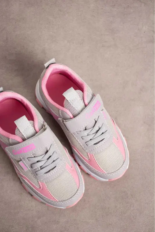 Unisex Çocuk Cırtlı lastikli Rahat Günlük Sneaker anorak Spor Ayakkabı hafif poli taban - BUZ - 7