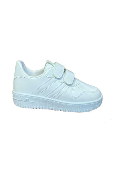 Unisex Çocuk Cırtlı Rahat Günlük Sneaker Spor Ayakkabı - BEYAZ - 12