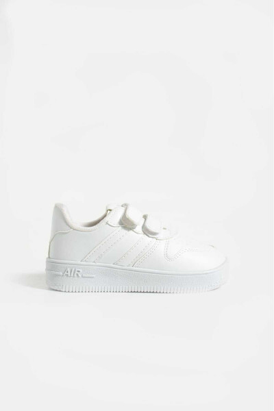 Unisex Çocuk Cırtlı Rahat Günlük Sneaker Spor Ayakkabı - BEYAZ - 5