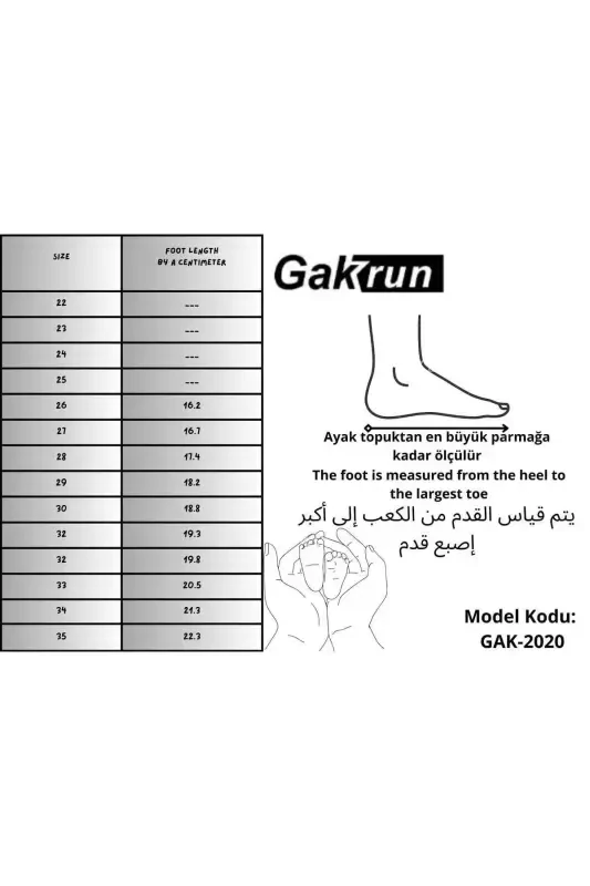 Unisex Çocuk Cırtlı Rahat Günlük Sneaker Spor Ayakkabı GAK-Çocuk-Mor - 5