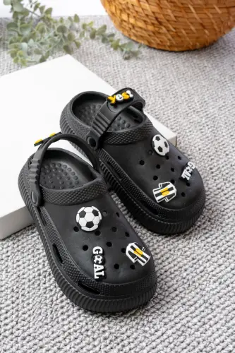 Unisex Çocuk Figürlü Sticker Sandalet-Terlik-BEŞİKAT - SLIPCAT (1)