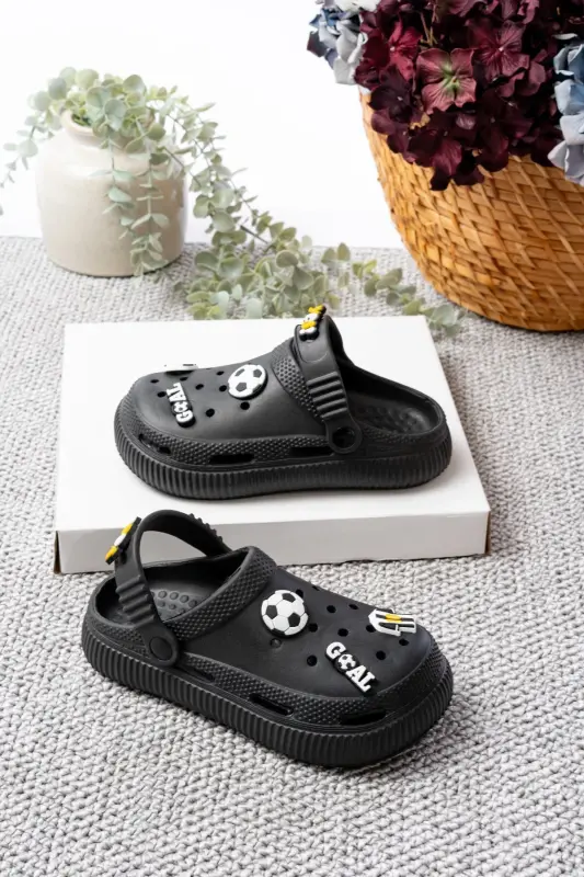 Unisex Çocuk Figürlü Sticker Sandalet-Terlik - BEŞİKAT - 3