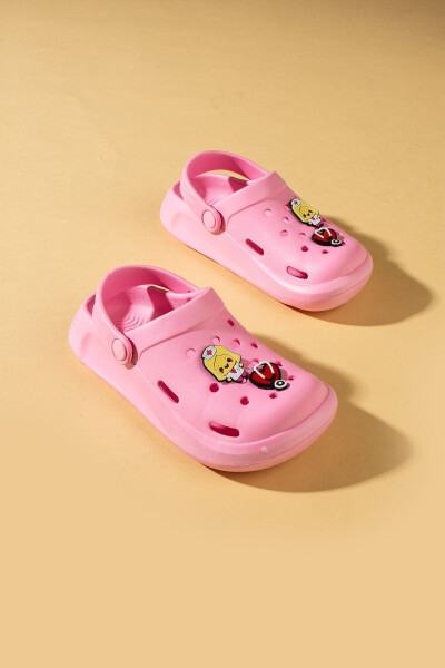 Unisex Çocuk Pudra Pembe Deniz Plaj Günlük Sandalet Terlik - 12