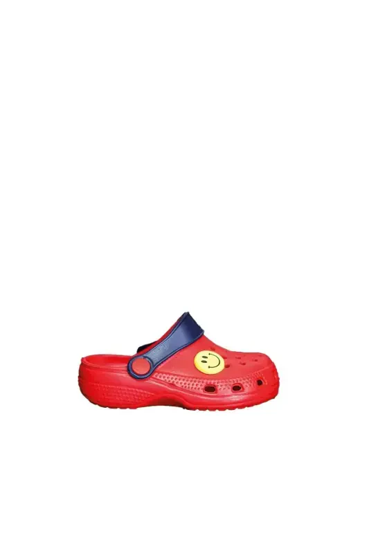 Unisex Çocuk Sandalet-kırmızı emojili - 1