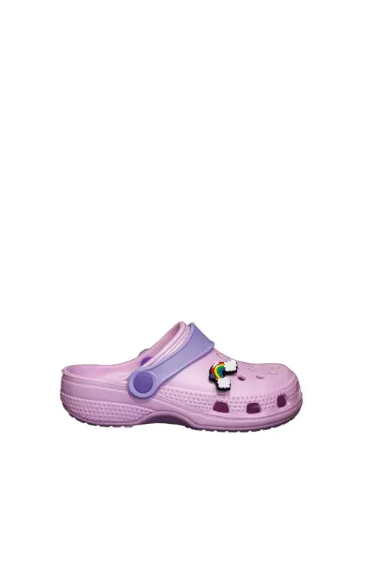 Unisex Çocuk Sandalet-pudra emojili - AKINAL BELLA