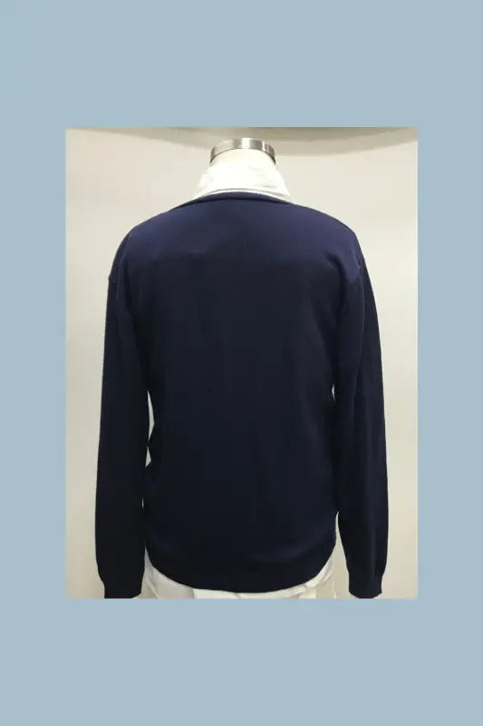 UNISEX ÇOCUK V YAKA TRIKO OKUL HIRKASI - LACİVERT - 2
