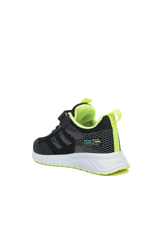 Unisex Çocuk Yazlık Spor Ayakkabı Anorak Siyah Sarı - Siyah Sarı Sarı - 3
