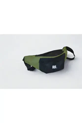 Unisex Colorful Two Compartment Shoulder And Waist Bag-Khaki - 3