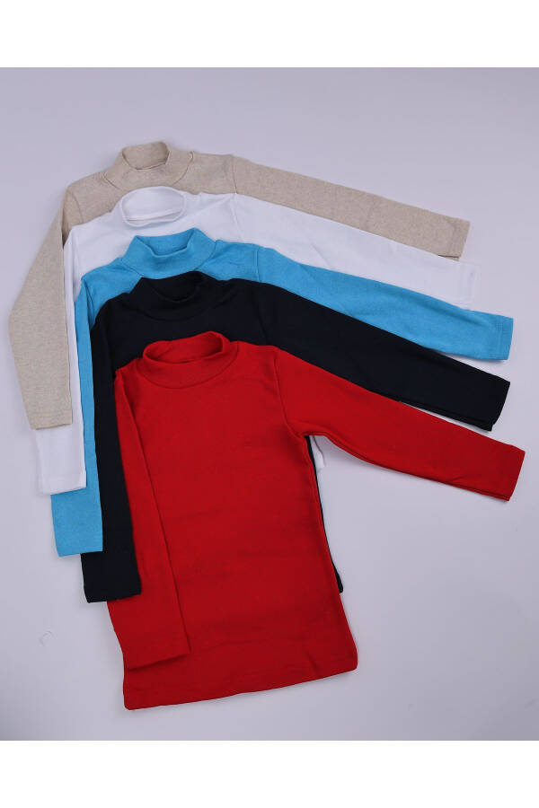 Unisex cotton slim fit turtleneck sweater - 4