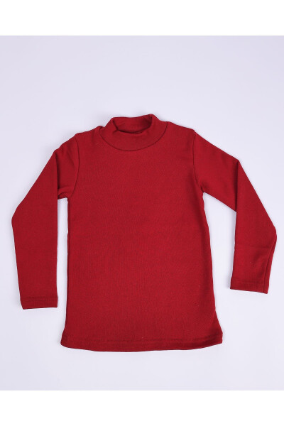 Unisex cotton turtleneck sweater, slim fit, fisherman's neck. - 3