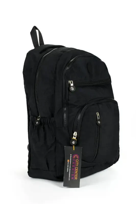 Unisex Crinkle Waterproof Fabric Large Multi-Pocket School And Travel Backpack Cty-lbn-101 - CITYCENTERFASHION