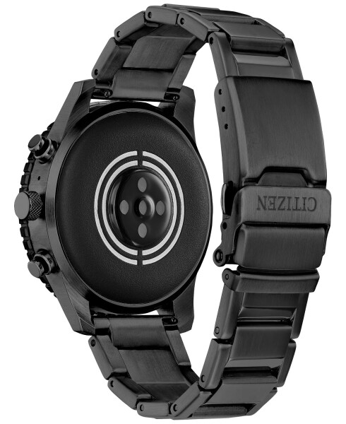 Unisex CZ Akıllı Saat, Siyah Tonlu Paslanmaz Çelik Bileklik, Wear OS, 45mm Gri - 3