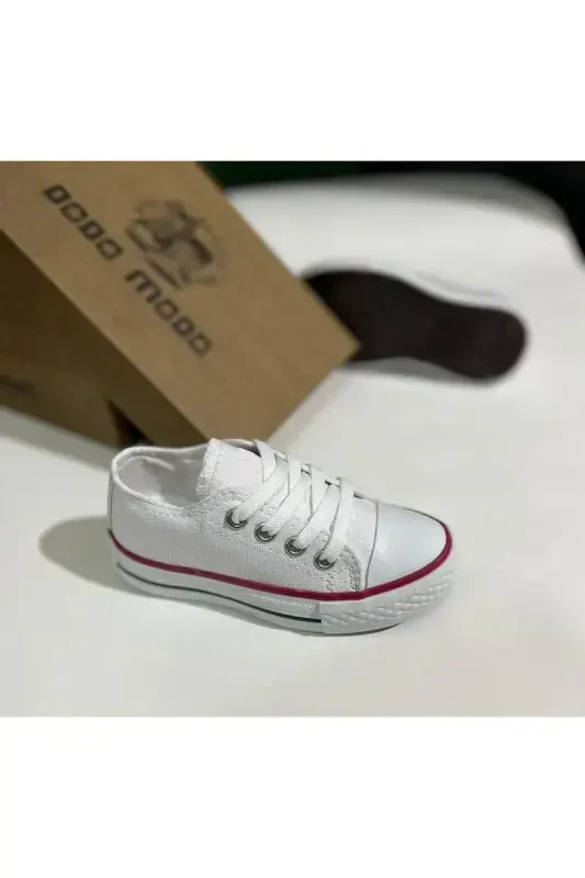 Unisex Daily Linen Comfortable White Baby & Kids Snea - 1