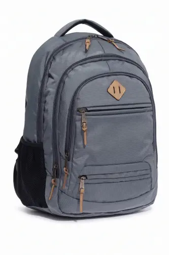 Unisex Daily School Travel Backpack Gk19 Gray-GRAY - 3