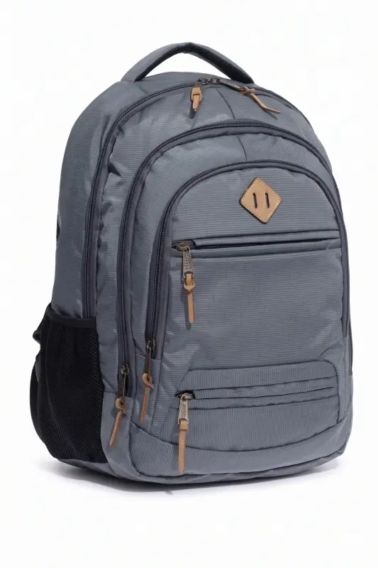 Unisex Daily School Travel Backpack Gk19 Gray-GRAY - 3