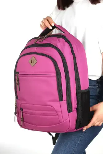 Unisex Daily School Travel Backpack Gk19 Lilac-LILAC - 3