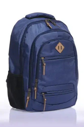 Unisex Daily School Travel Backpack Gk19 Navy Blue-NAVY BLUE - 1