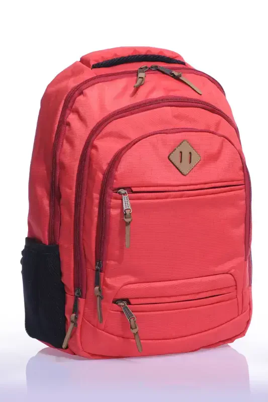 Unisex Daily School Travel Backpack Gk19 Salmon-SALMON - 1