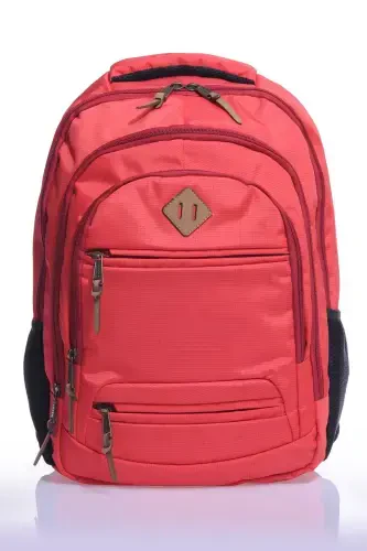 Unisex Daily School Travel Backpack Gk19 Salmon-SALMON - BY HAKAN (1)