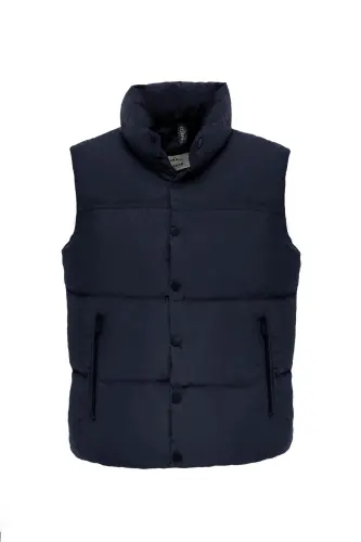 Unisex Dolgulu Şişme Yelek Lacivert - SİYAH - 1
