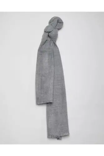 Unisex Düz Gri Kalın Yumuşak Atkı - Gri - 6