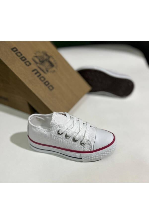 Unisex Everyday Linen Casual White Baby & Kids Sneaker Convers Sports Shoe - 1