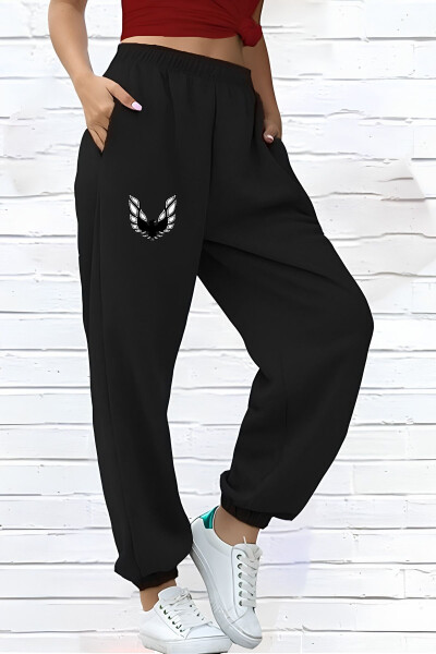 Unisex Feniks Naqshli Oversize Paxta Sport Kostyumi 