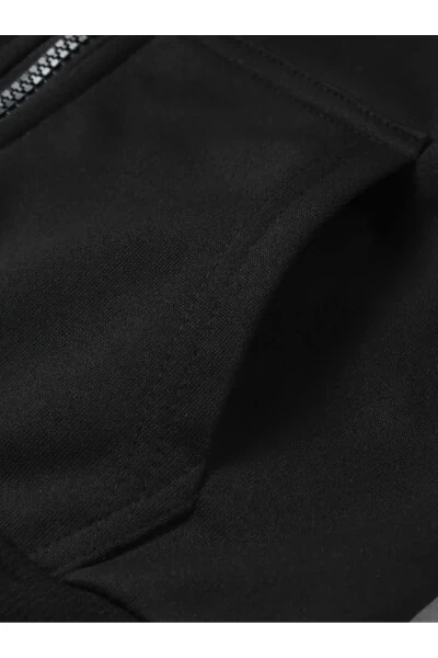 Unisex fermuarlı kapşonlu kardigan ko'ylagi va 2 ta'rtibda futbolka to'plami. - 5