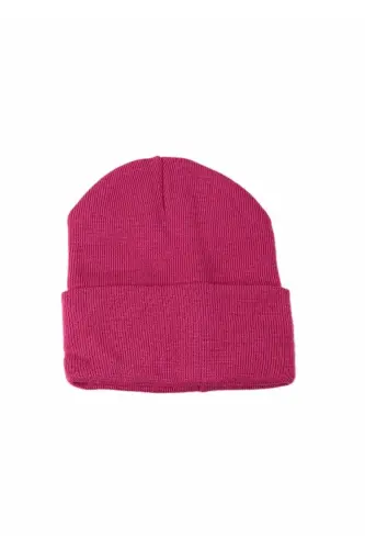 Unisex Foldable Beanie-FUCHSIA 