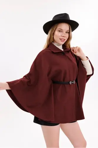 Unisex Füme Ateş Kırmızı Pamuklu Balıkçı Yaka Likralı Kaşkorse Şardonlu Slimfit Boğazlı Kazak - kırmızı - 6