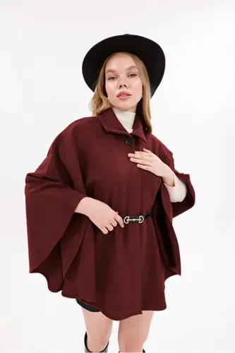 Unisex Füme Ateş Kırmızı Pamuklu Balıkçı Yaka Likralı Kaşkorse Şardonlu Slimfit Boğazlı Kazak - kırmızı - 7