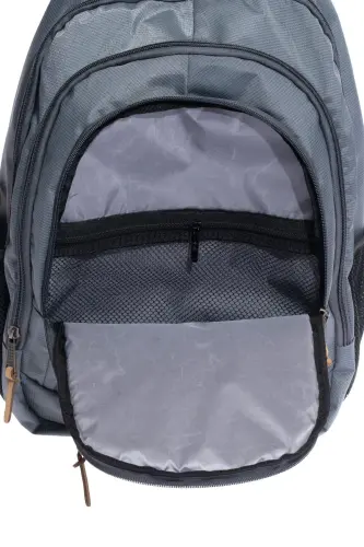 Unisex Günlük Okul Seyahat Sırt Çantası Gk19 Gri - GRİ - 5