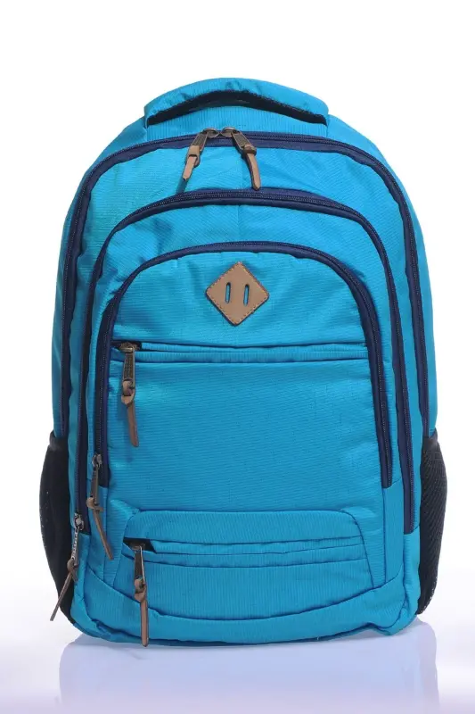 Unisex Günlük Okul Seyahat Sırt Çantası Gk19 Mavi-MAVİ - 2