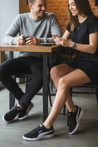 Unisex Günlük Spor Ayakkabı B-1 - SiyahRS-QT - 7