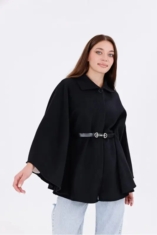 Unisex Haki Paxtali Kashkors Şardonli Slimfit Boğazli Kazak-HAKI - 3