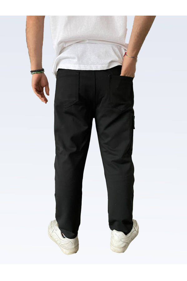 Unisex High Waist Jogger Cargo Pocket Lycra Pants - 9