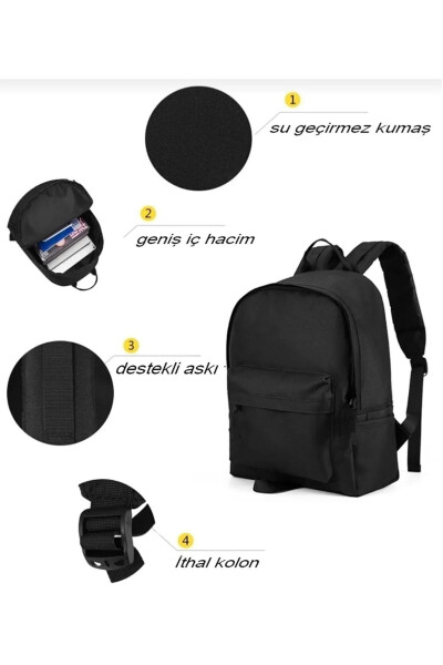 Unisex Hugbag Orqa Sumkasi Sport Maktab Tashqi Noutbuk Sumkasi - 3