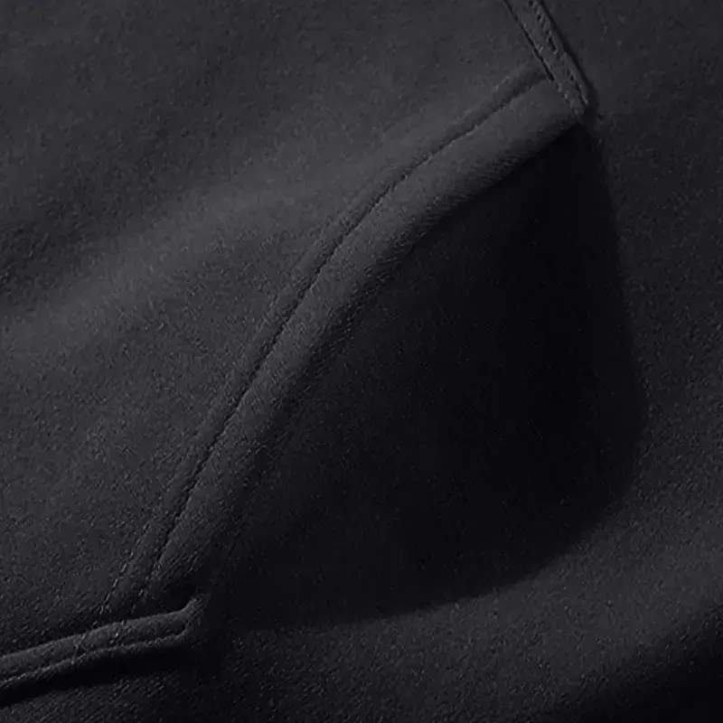 Unisex ikki bo'lak sport kostyum. Uzun yengli ko'ylagi va shimlar. Kundalik kiyim. Arzonlashtirilgan. Erkaklar va ayollar uchun sport kostyumlari. Pulover ko'ylagi va shim. Kuz-qish kostyumi. Qora rang. M o'lcham. - 5