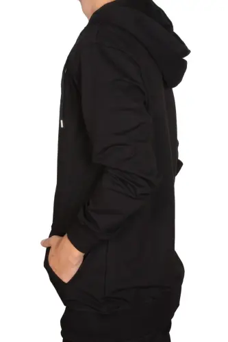 Unisex Kapüşonli Fermuarlı Sweat Hırka-qora - 2