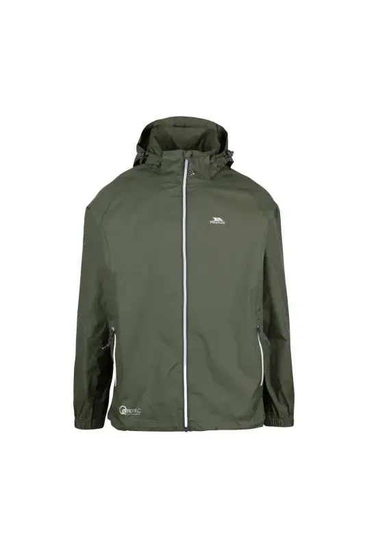 Unisex Khaki Qikpac X - Unisex Packaway Jacket Tp75 Raincoat Uajkratr0001-5204 - TRESPASS