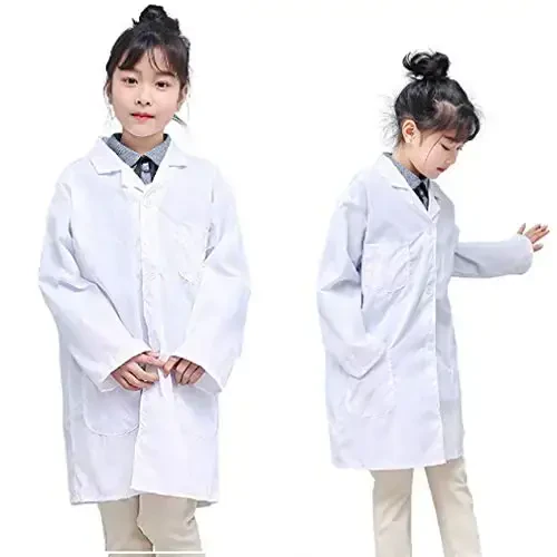 Unisex Kids Lab Coat Scientists Career Day Costume Halloween Pretent Dress-up Role Play Set - 3